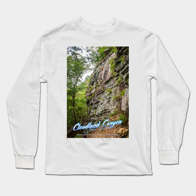 Cloudland Canyon State Park Long Sleeve T-Shirt by Gestalt Imagery